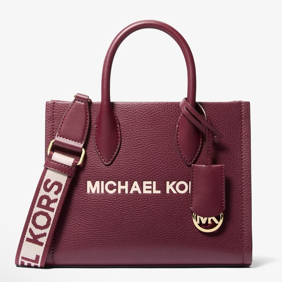 Michael Kors Mirella Small Pebbled Leather Crossbody Bag
Oxblood 
NWT - Picture 4 of 16